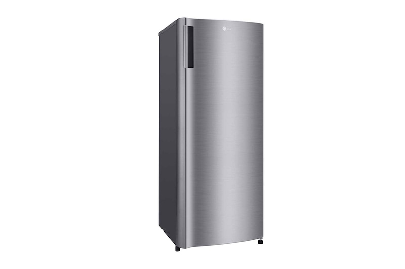 LG Freezer 1 Pintu 171L dengan Bio Shield dan Rak Tempered Glass - Silver, GN-IN304SLS
