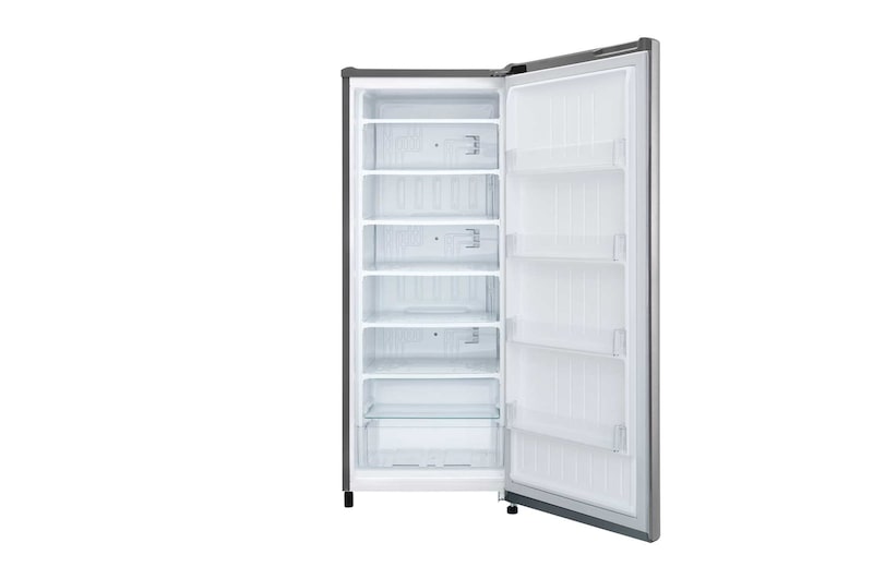LG Freezer 1 Pintu 171L dengan Bio Shield dan Rak Tempered Glass - Silver, GN-IN304SLS