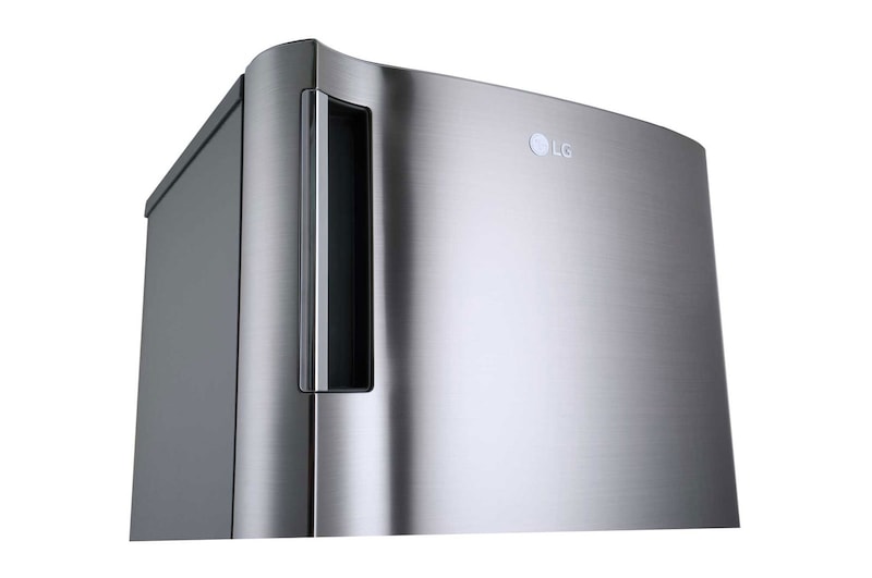 LG Freezer 1 Pintu 171L dengan Bio Shield dan Rak Tempered Glass - Silver, GN-IN304SLS
