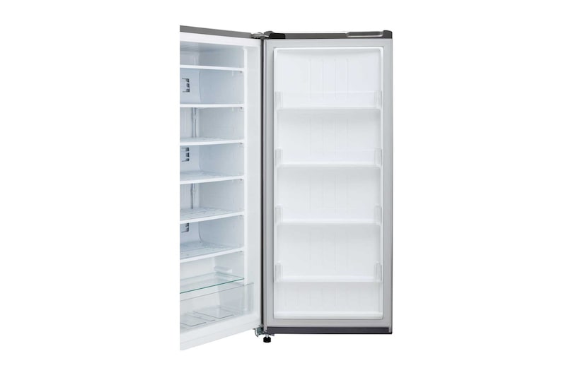 LG Freezer 1 Pintu 171L dengan Bio Shield dan Rak Tempered Glass - Silver, GN-IN304SLS