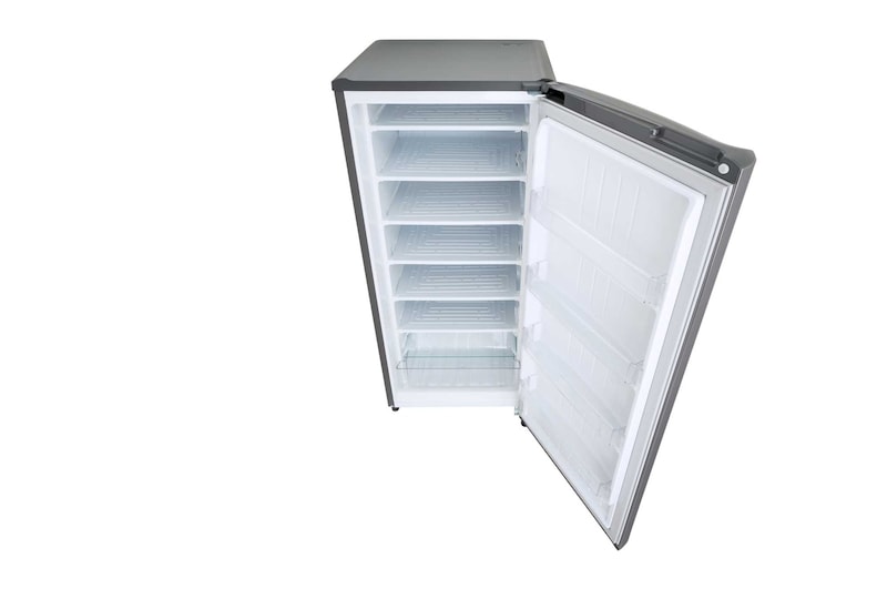 LG Freezer 1 Pintu 171L dengan Bio Shield dan Rak Tempered Glass - Silver, GN-IN304SLS