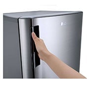 LG Freezer 1 Pintu 171L dengan Bio Shield dan Rak Tempered Glass - Silver, GN-IN304SLS