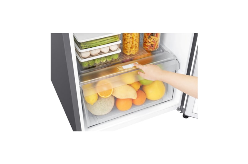 LG Kulkas 2 Pintu 225L gross/ 209L nett Smart Inverter dengan Multi Air Flow dan Moist Balance Crisper - Black Purple, GN-B200SQBP