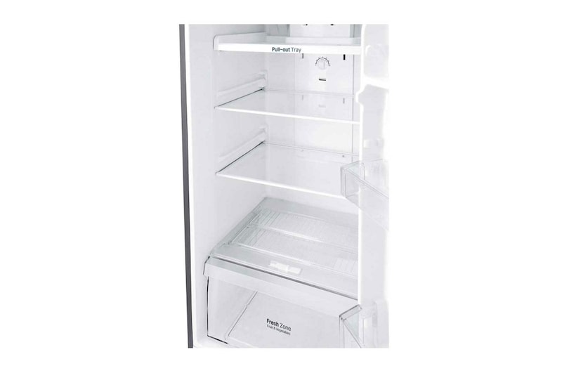 LG Kulkas 2 Pintu 272L gross/ 254L nett Smart Inverter dengan Multi Air Flow dan Moist Balance Crisper - Dark Graphite Steel, GN-B272SQCB