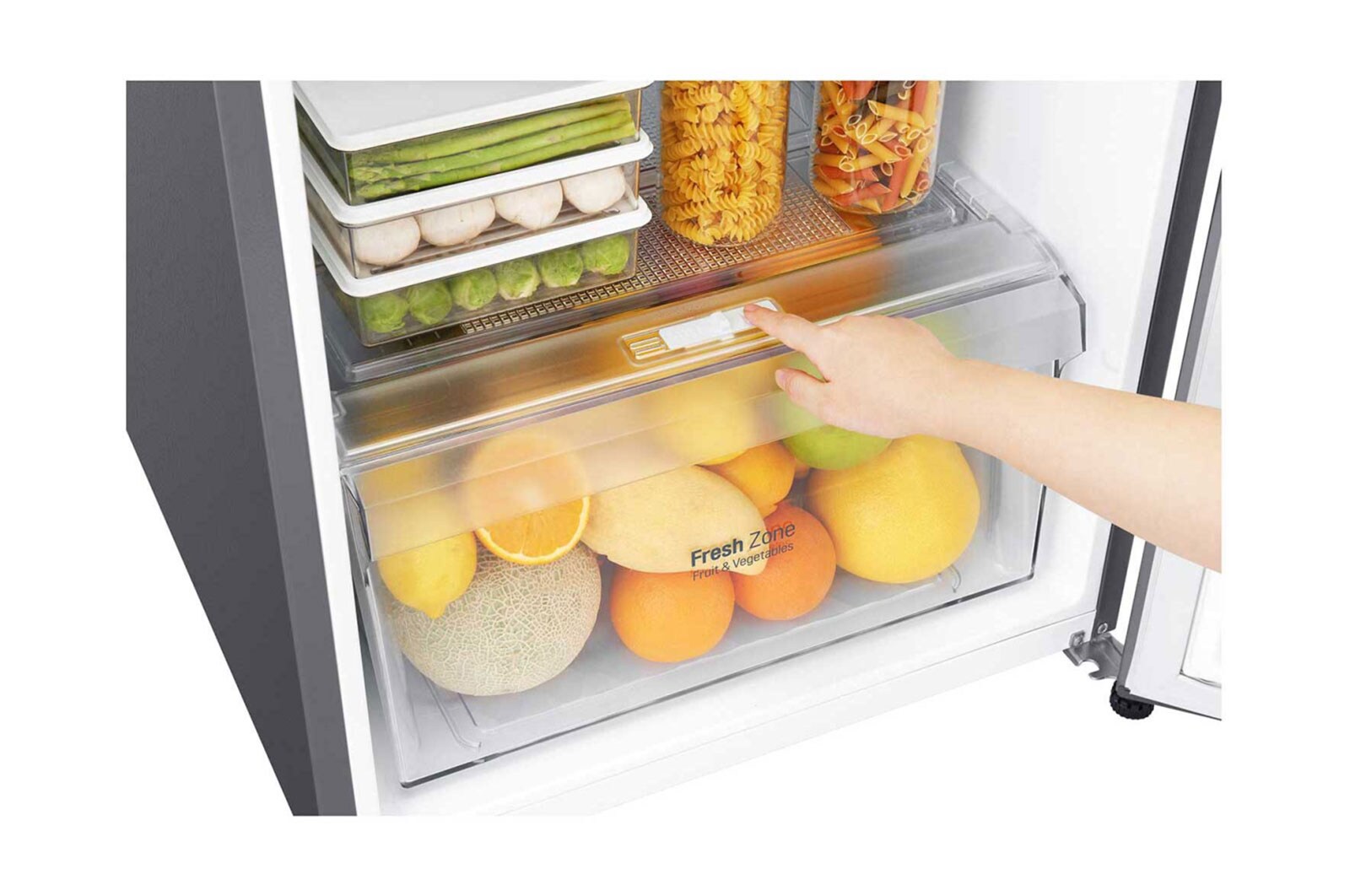 LG Kulkas 2 Pintu 272L gross/ 254L nett Smart Inverter dengan Multi Air Flow dan Moist Balance Crisper - Dark Graphite Steel, GN-B272SQCB