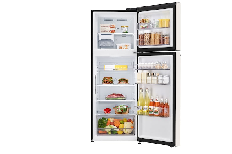 LG Kulkas 2 Pintu LG Refrigerator Objet Collection Terbaru, Nett 335L / Gross 360L dengan Warna Nature Beige dan DoorCooling+, GN-B332PQGB