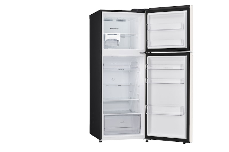 LG Kulkas 2 Pintu LG Refrigerator Objet Collection Terbaru, Nett 335L / Gross 360L dengan Warna Nature Beige dan DoorCooling+, GN-B332PQGB