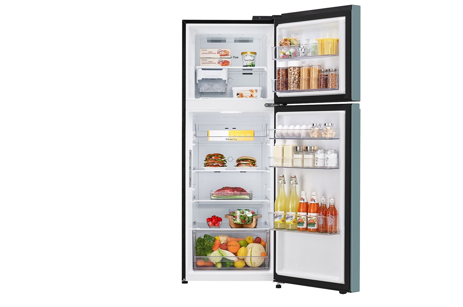 LG 315L Kulkas 2 Pintu - LG Objet Collection Clay Mint, GN-B312PQGM