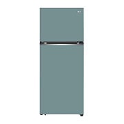 Front view of Kulkas 2 Pintu LG Refrigerator Objet Collection Terbaru, Nett 335L / Gross 360Ldengan Warna Clay Mint dan DoorCooling&#43; GN-B332PQGM