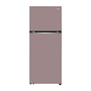 Front view of Kulkas 2 Pintu LG Refrigerator Objet Collection Terbaru, Nett 335L / Gross 360L dengan Warna Clay Pink dan DoorCooling&#43; GN-B332PQGP