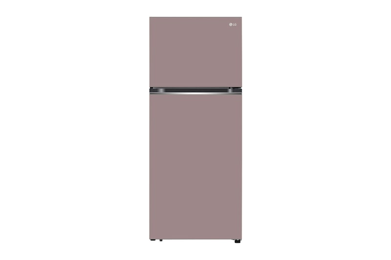 LG Kulkas 2 Pintu LG Refrigerator Objet Collection Terbaru, Nett 375L / Gross 410L dengan Warna Clay Pink dan DoorCooling+, GN-B372PQGP