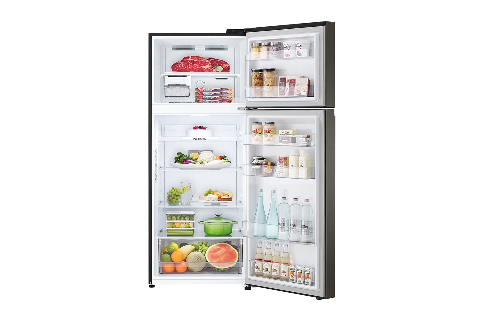 LG Kulkas 2 Pintu 410L Smart Inverter Compressor - Dark Graphite Steel, GN-B372PXGB