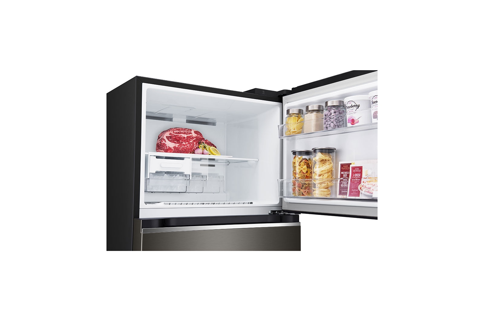 LG Kulkas 2 Pintu 410L Smart Inverter Compressor - Dark Graphite Steel, GN-B372PXGB