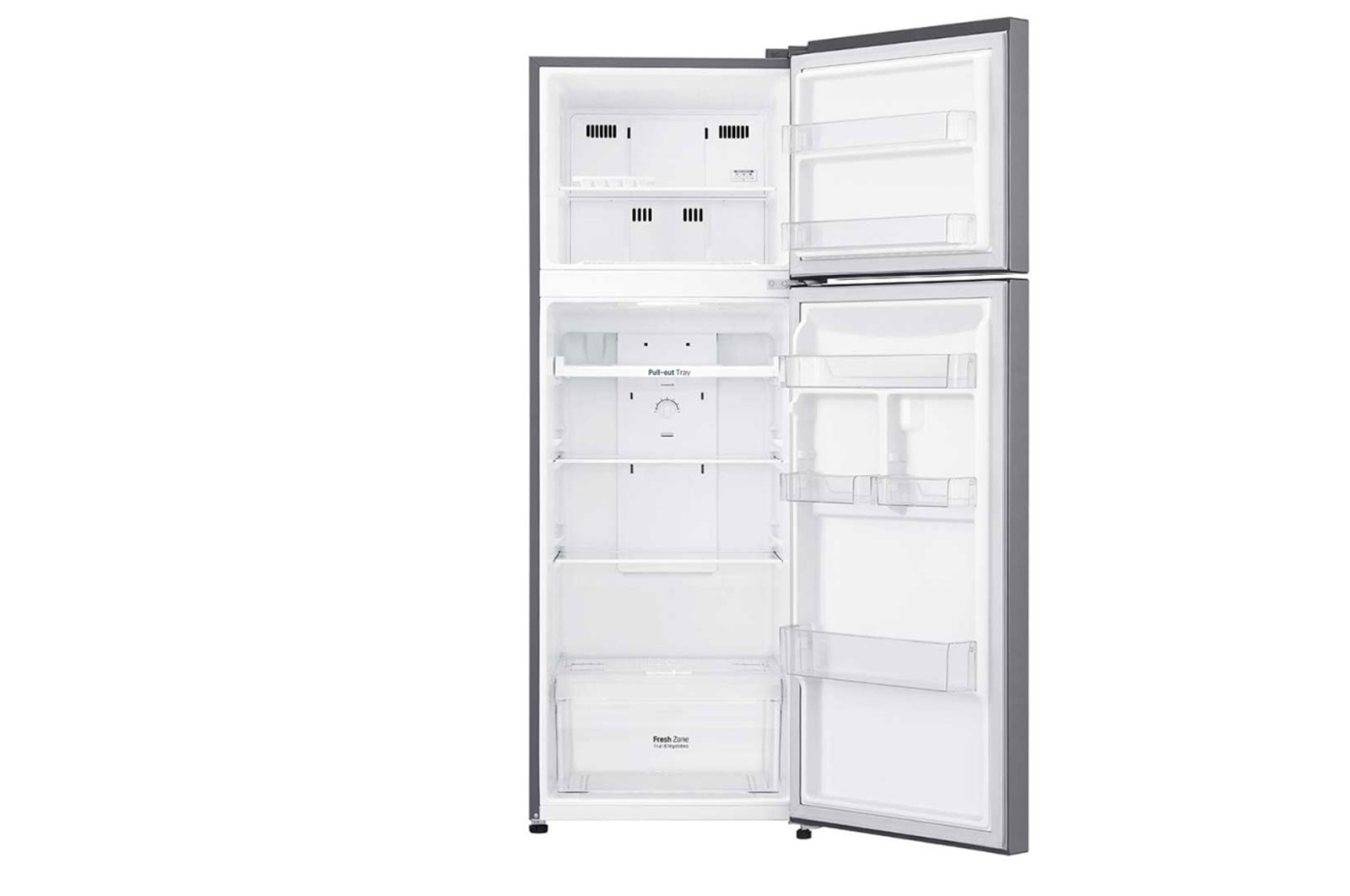 LG Kulkas 2 Pintu 333L gross/312L nett Smart Inverter dengan Multi Air Flow dan Moist Balance Crisper - Dark Graphite Steel, GN-B372SQCB