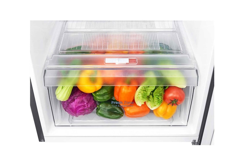 LG Kulkas 2 Pintu 333L gross/312L nett Smart Inverter dengan Multi Air Flow dan Moist Balance Crisper - Dark Graphite Steel, GN-B372SQCB