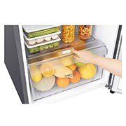 LG Kulkas 2 Pintu 333L gross/312L nett Smart Inverter dengan Multi Air Flow dan Moist Balance Crisper - Dark Graphite Steel, GN-B372SQCB