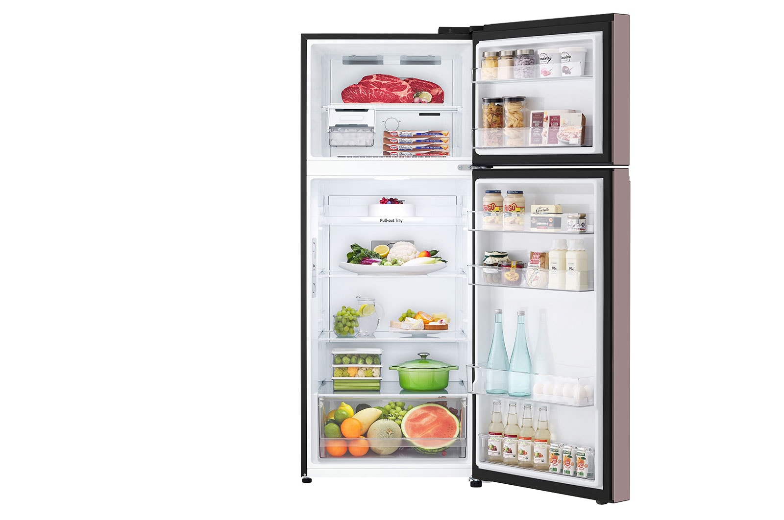 LG Kulkas 2 Pintu 395L - LG Objet Collection Clay Pink, GN-B392PQGP