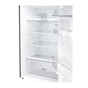 LG Kulkas 2 Pintu 416L gross/ 384L nett Smart Inverter dengan Boks Sayur Besar dan Rak Tempered Glass - Dark Graphite Steel, GN-B422SQCL