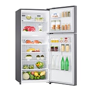 LG Kulkas 2 Pintu 416L gross/ 384L nett Smart Inverter dengan Boks Sayur Besar dan Rak Tempered Glass - Dark Graphite Steel, GN-B422SQCL