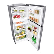 LG Kulkas 2 Pintu 416L gross/ 384L nett Smart Inverter dengan Boks Sayur Besar dan Rak Tempered Glass - Dark Graphite Steel, GN-B422SQCL