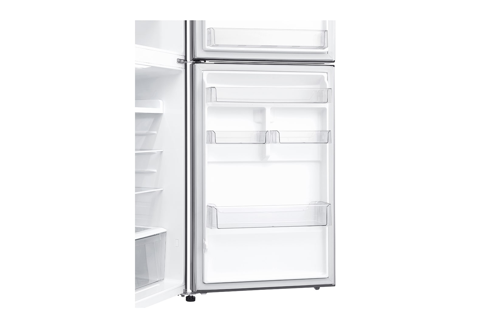 LG Kulkas 2 Pintu 416L gross/ 384L nett Smart Inverter dengan Boks Sayur Besar dan Rak Tempered Glass - Dark Graphite Steel, GN-B422SQCL