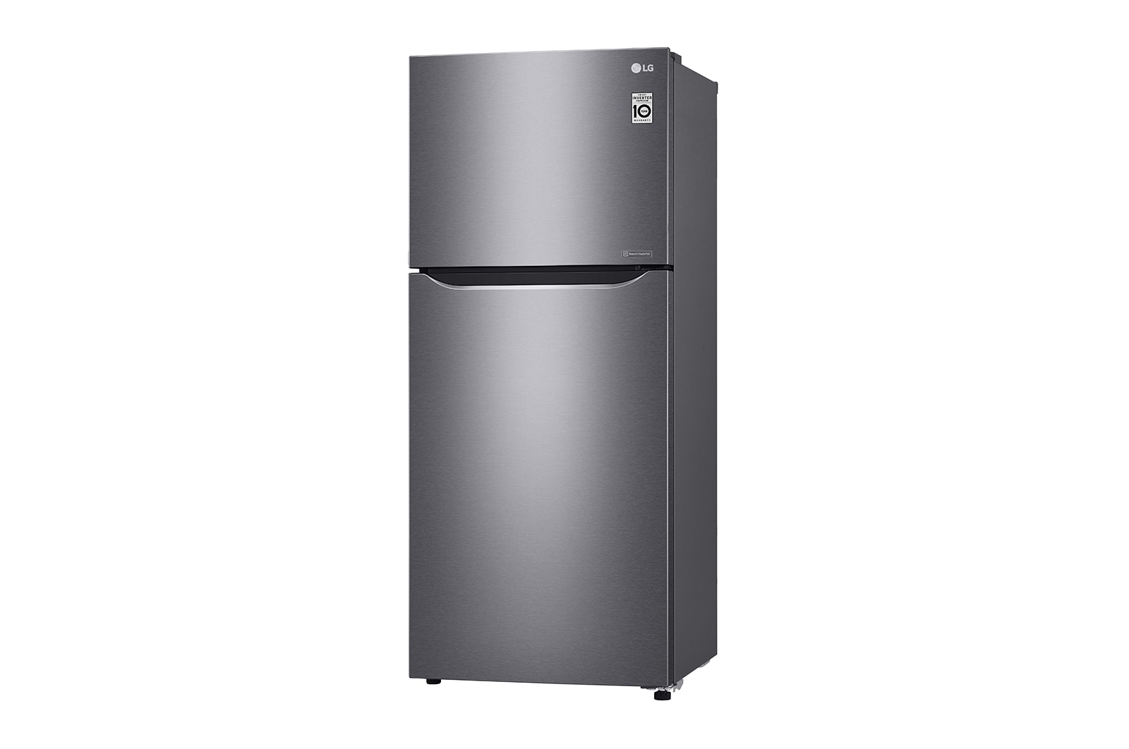 LG Kulkas 2 Pintu 416L gross/ 384L nett Smart Inverter dengan Boks Sayur Besar dan Rak Tempered Glass - Dark Graphite Steel, GN-B422SQCL