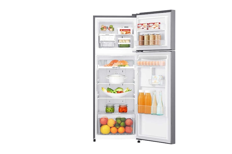LG Kulkas 2 Pintu 225L gross / 209L nett Inverter Linear Compressor dan Door Cooling+™ - Platinum, GN-C222SLCN