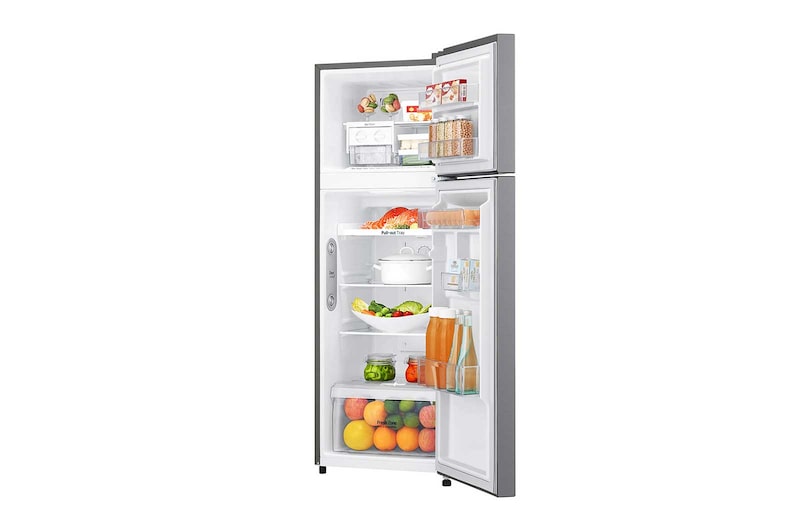 LG Kulkas 2 Pintu 225L gross / 209L nett Inverter Linear Compressor dan Door Cooling+™ - Platinum, GN-C222SLCN
