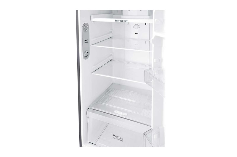 LG Kulkas 2 Pintu 225L gross / 209L nett Inverter Linear Compressor dan Door Cooling+™ - Platinum, GN-C222SLCN