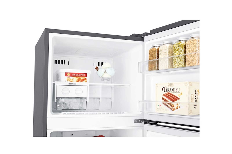 LG Kulkas 2 Pintu 225L gross / 209L nett Inverter Linear Compressor dan Door Cooling+™ - Platinum, GN-C222SLCN