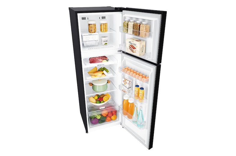 LG Kulkas 2 Pintu 272L gross/ 254L nett Inverter Linear Compressor dengan Door Cooling+™ dan Moving Ice Maker - Black Steel, GN-C272SXCN