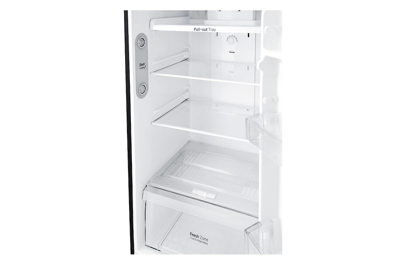 LG Kulkas 2 Pintu 272L gross/ 254L nett Inverter Linear Compressor dengan Door Cooling+™ dan Moving Ice Maker - Black Steel, GN-C272SXCN