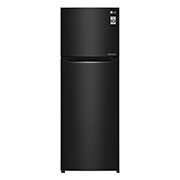 Kulkas 2 Pintu 333L gross/ 312L nett Inverter Linear Compressor dengan Door Cooling&#43;™ dan Moving Ice Maker - Black Steel GN-C372SXCN tampak depan