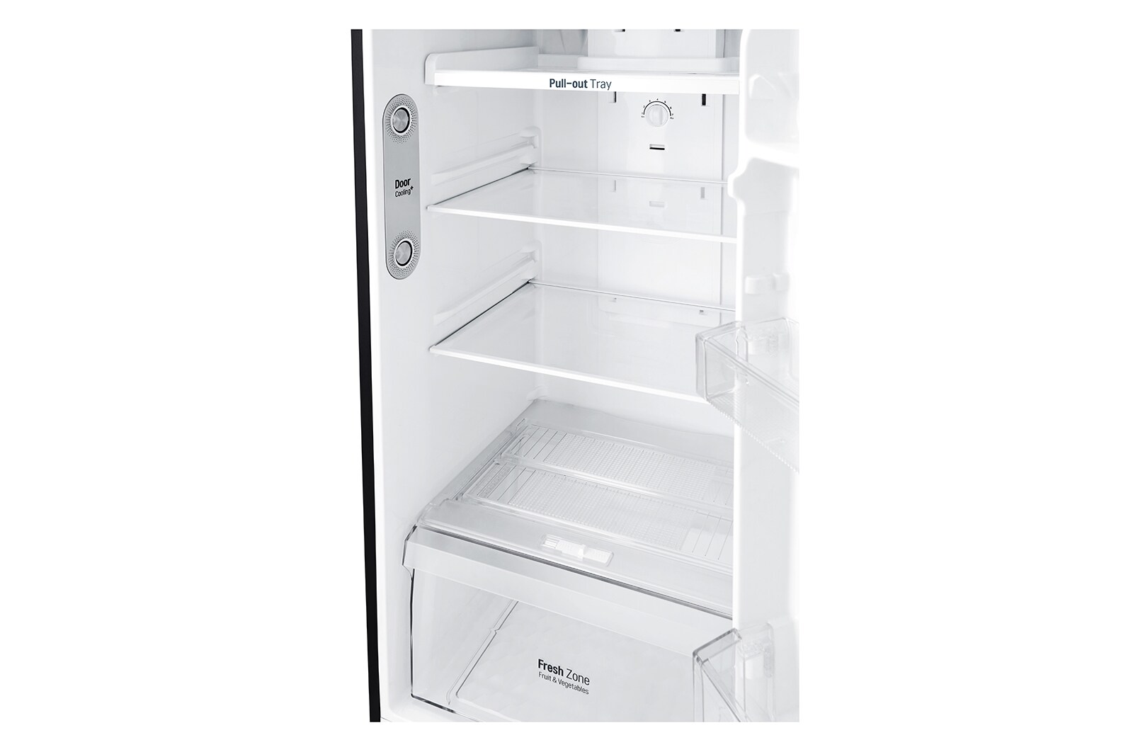 LG Kulkas 2 Pintu 333L gross/ 312L nett Inverter Linear Compressor dengan Door Cooling+™ dan Moving Ice Maker - Black Steel, GN-C372SXCN
