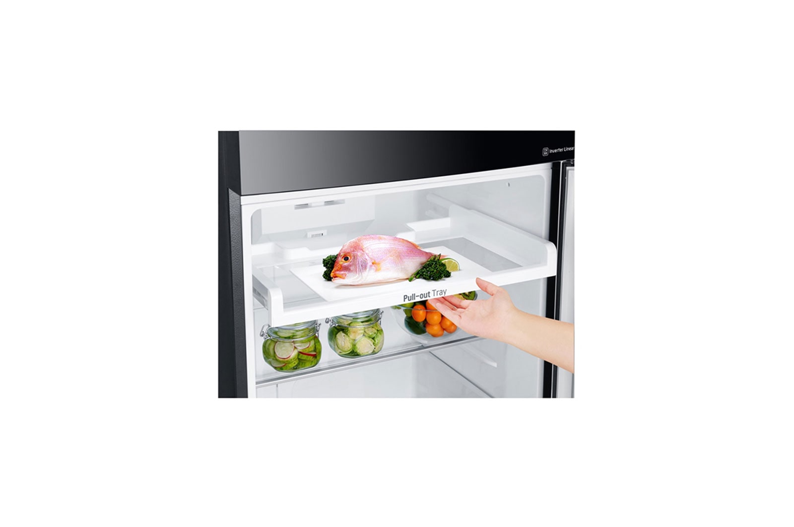 LG Kulkas 2 Pintu 416L Smart Inverter Compressor - Hitam, GN-C422SGCL