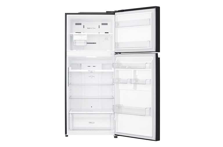 LG Kulkas 2 Pintu 416L gross / 384Lnett Inverter Linear Compressor dan Linear Cooling™ - Hitam, GN-C422SGCN