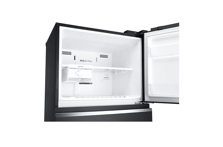 LG Kulkas 2 Pintu 416L gross / 384Lnett Inverter Linear Compressor dan Linear Cooling™ - Hitam, GN-C422SGCN