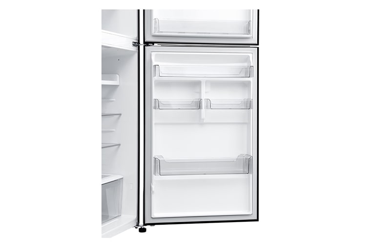 LG Kulkas 2 Pintu 416L gross / 384Lnett Inverter Linear Compressor dan Linear Cooling™ - Hitam, GN-C422SGCN