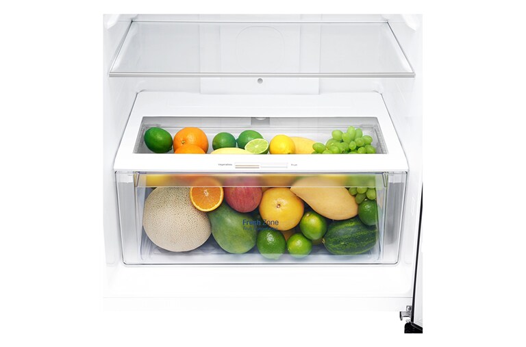 LG Kulkas 2 Pintu 416L gross / 384Lnett Inverter Linear Compressor dan Linear Cooling™ - Hitam, GN-C422SGCN