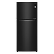Kulkas 2 Pintu 416L gross/ 384L nett Inverter Linear Compressor dengan Door Cooling&#43;™ dan Moving Ice Maker - Black Steel GN-C422SXCN tampak depan