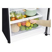 LG Kulkas 2 Pintu 416L gross/ 384L nett Inverter Linear Compressor dengan Door Cooling+™ dan Moving Ice Maker - Black Steel, GN-C422SXCN