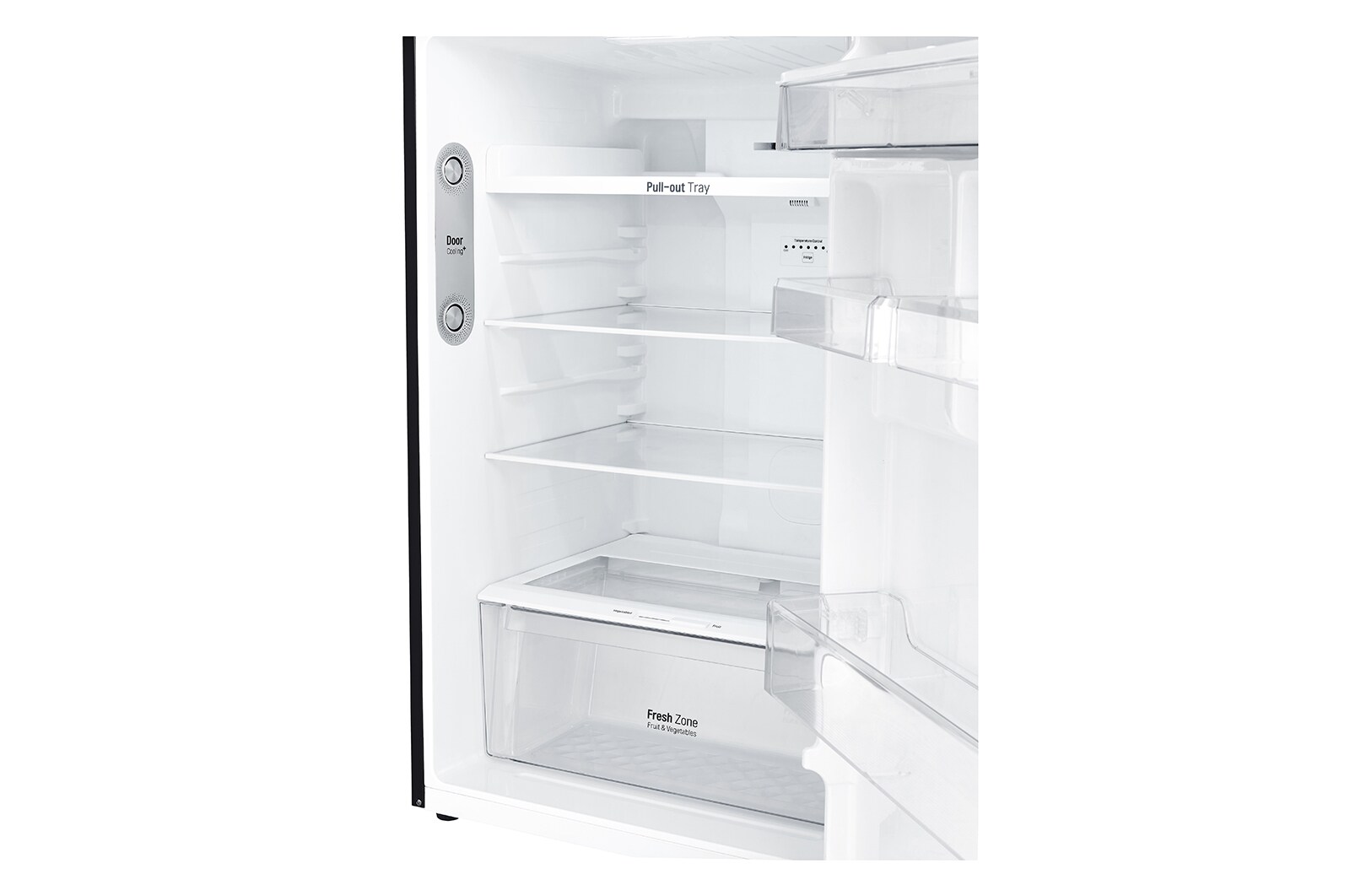 LG Kulkas 2 Pintu 416L gross/ 384L nett Inverter Linear Compressor dengan Door Cooling+™ dan Moving Ice Maker - Black Steel, GN-C422SXCN