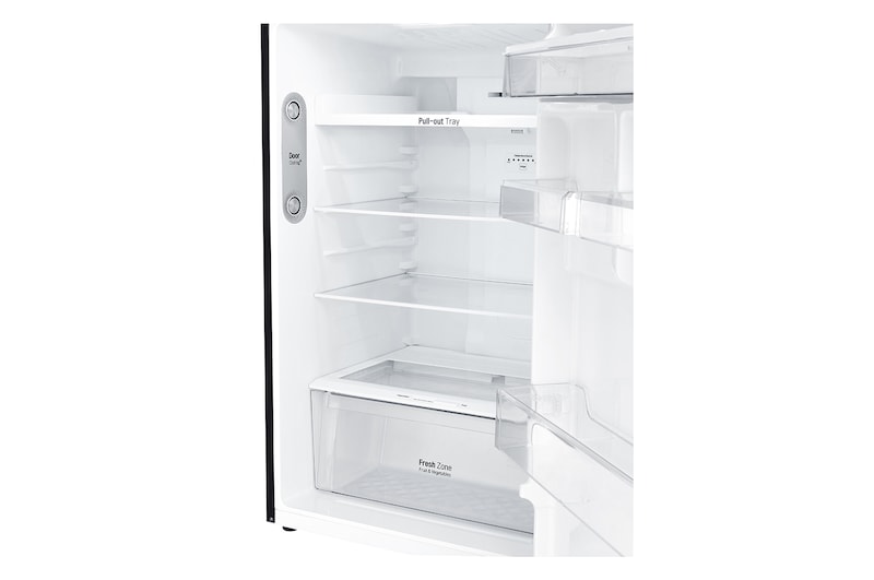 LG Kulkas 2 Pintu 416L gross/ 384L nett Inverter Linear Compressor dengan Door Cooling+™ dan Moving Ice Maker - Black Steel, GN-C422SXCN