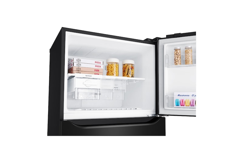 LG Kulkas 2 Pintu 416L gross/ 384L nett Inverter Linear Compressor dengan Door Cooling+™ dan Moving Ice Maker - Black Steel, GN-C422SXCN