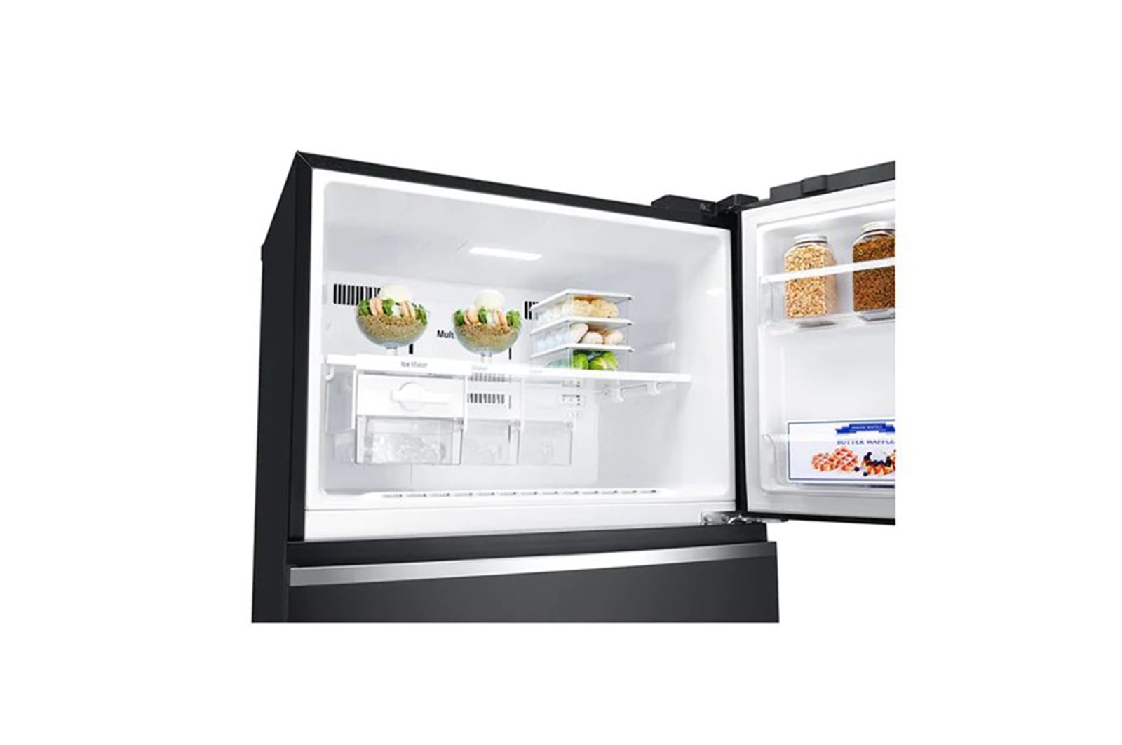 LG Kulkas 2 Pintu 547L Smart Inverter Compressor - Hitam, GN-C702SGGL