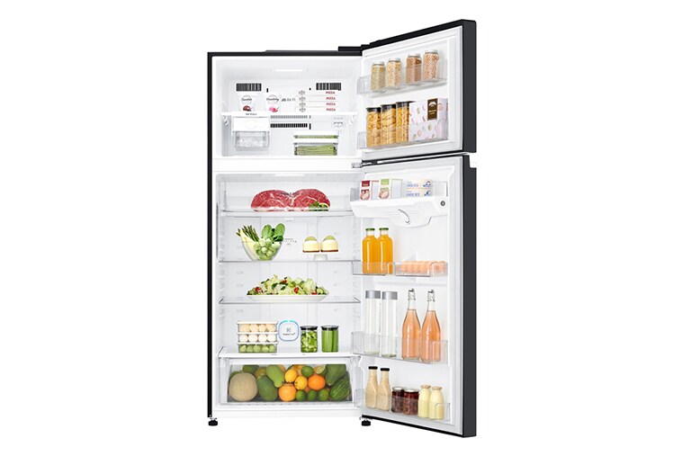 LG Kulkas 2 Pintu  547L gross / 509L nett Inverter Linear Compressor dan Hygiene FRESH+™, ThinQ™ dengan WiFi - Hitam, GN-C702SGGU