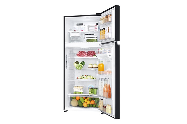 LG Kulkas 2 Pintu  547L gross / 509L nett Inverter Linear Compressor dan Hygiene FRESH+™, ThinQ™ dengan WiFi - Hitam, GN-C702SGGU