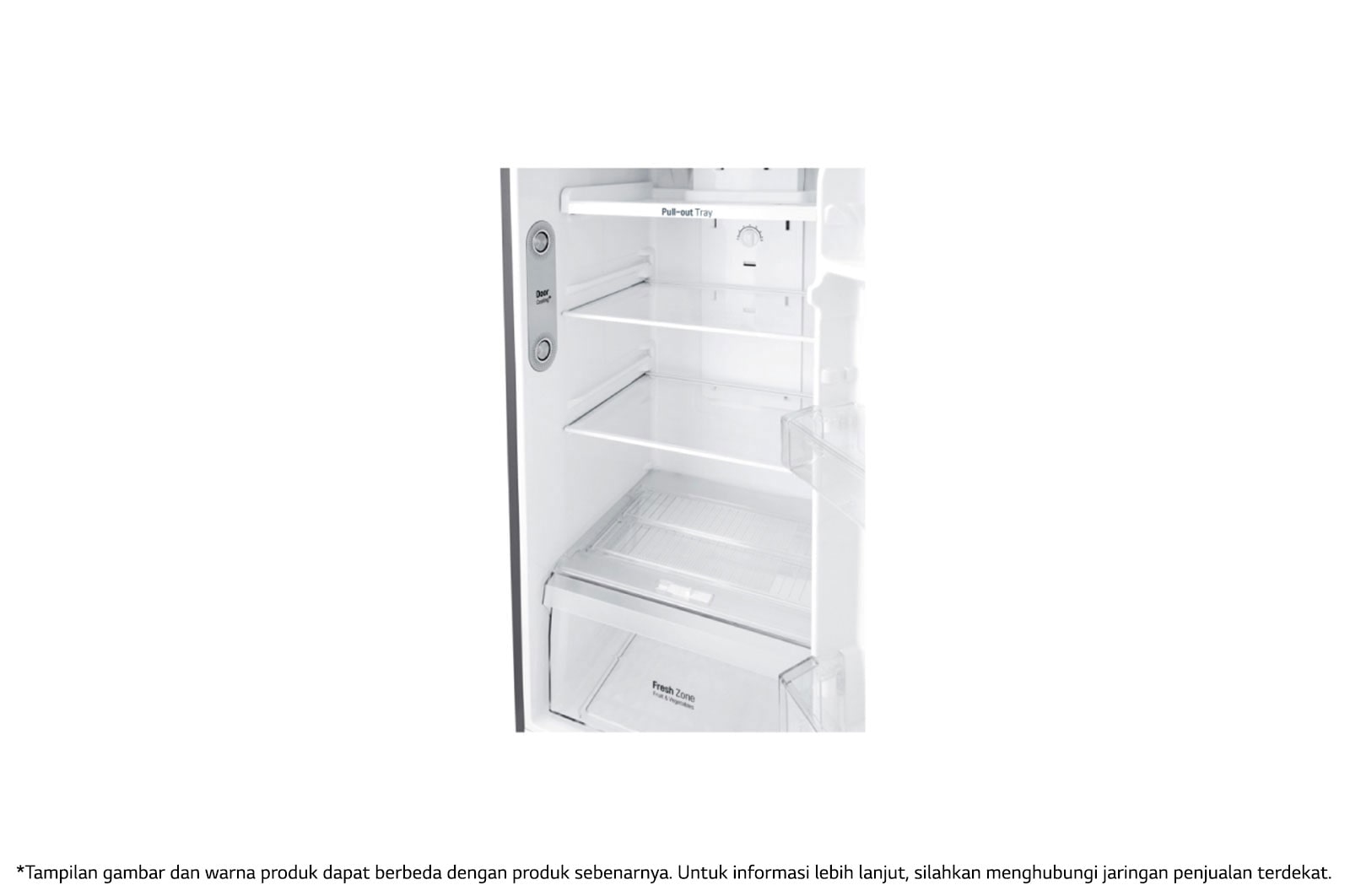 LG Kulkas 2 Pintu 272L gross/254Lnett Smart Inverter Compressor dan Door Cooling+™, GN-G272SLCB