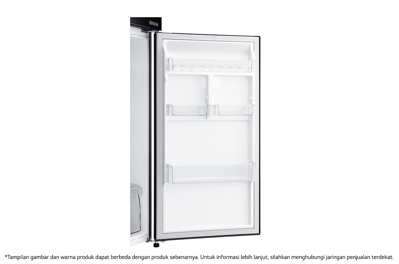 LG Kulkas 2 Pintu 272L gross/ 254L nett Inverter Smart Compressor dengan Door Cooling+™ dan Moving Ice Maker - Black Steel, GN-G272SXCB