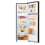 LG Kulkas 2 Pintu 272L gross/ 254L nett Inverter Smart Compressor dengan Door Cooling+™ dan Moving Ice Maker - Black Steel, GN-G272SXCB